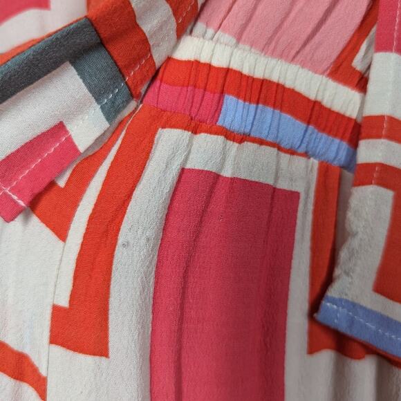 Mister Zimi Clover Jumpsuit Party Print Sleeveless Wide Leg Size 6 Preowned - Picture 11 of 15